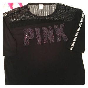 💎 PINK  jersey with GORGEOUS bling & netting ! 💖